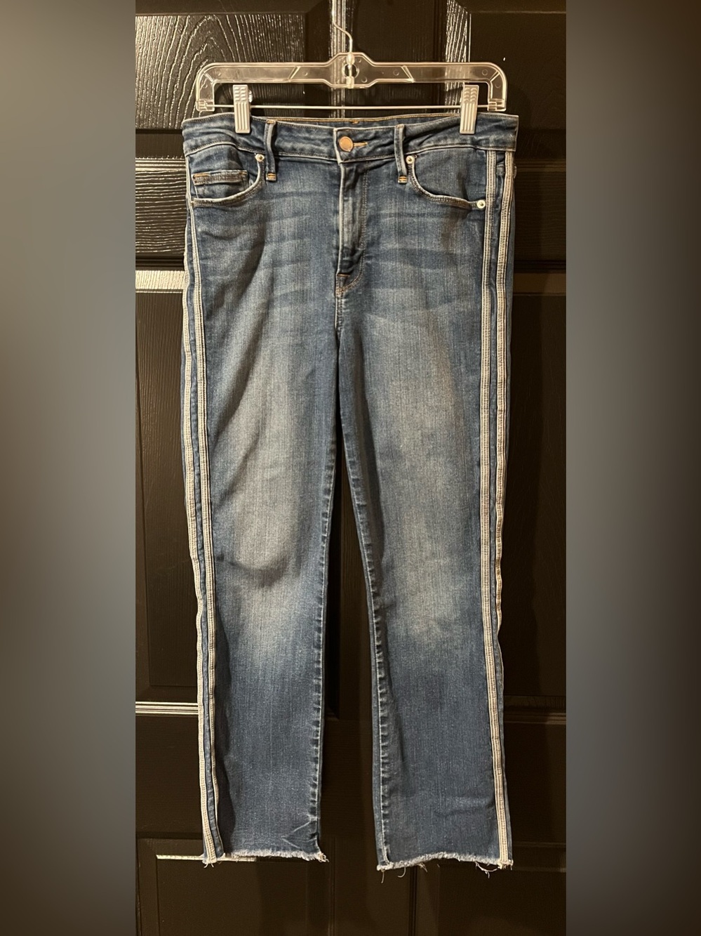 Good American Good Legs Jeans with Side Stripe